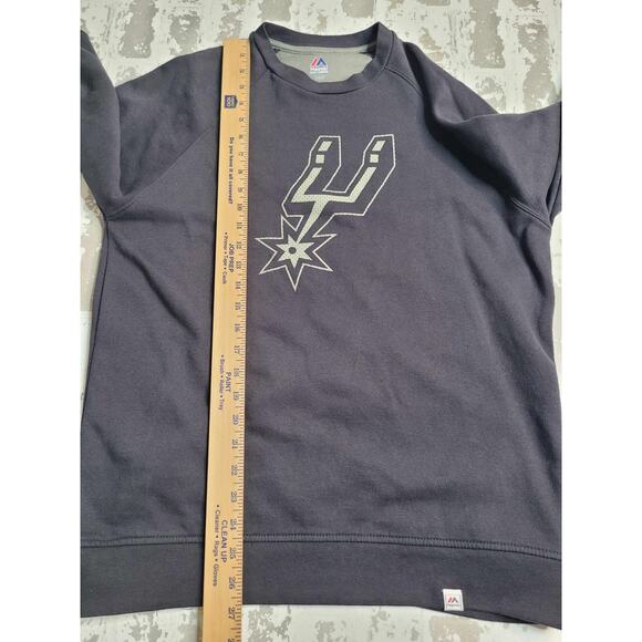 2689 Majestic San‎ Antonio Spurs Sweatshirt Medium - Picture 4 of 6